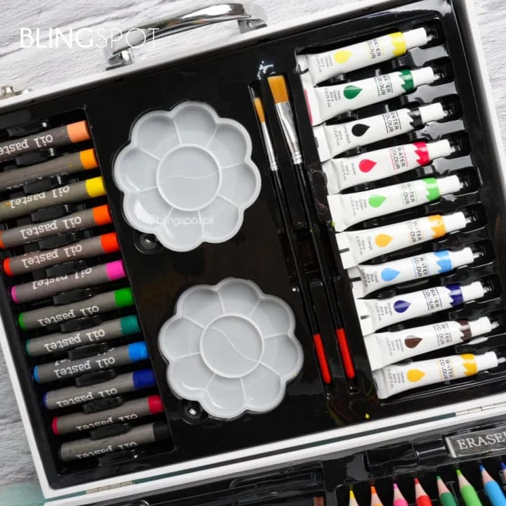 Wooden Brief Case Art Set