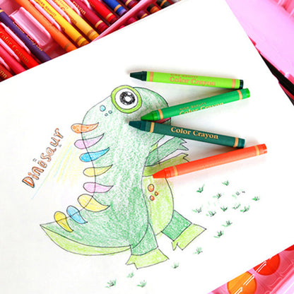 Children Painting 86pc Set Water Color Pen Crayon Oil Pastel Brush Drawing Tool