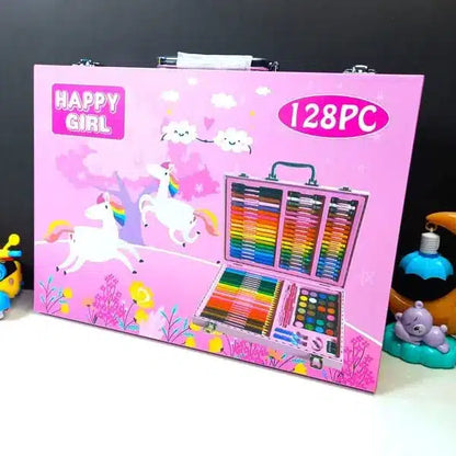 128 Pcs Premium Coloring Kit For Kids