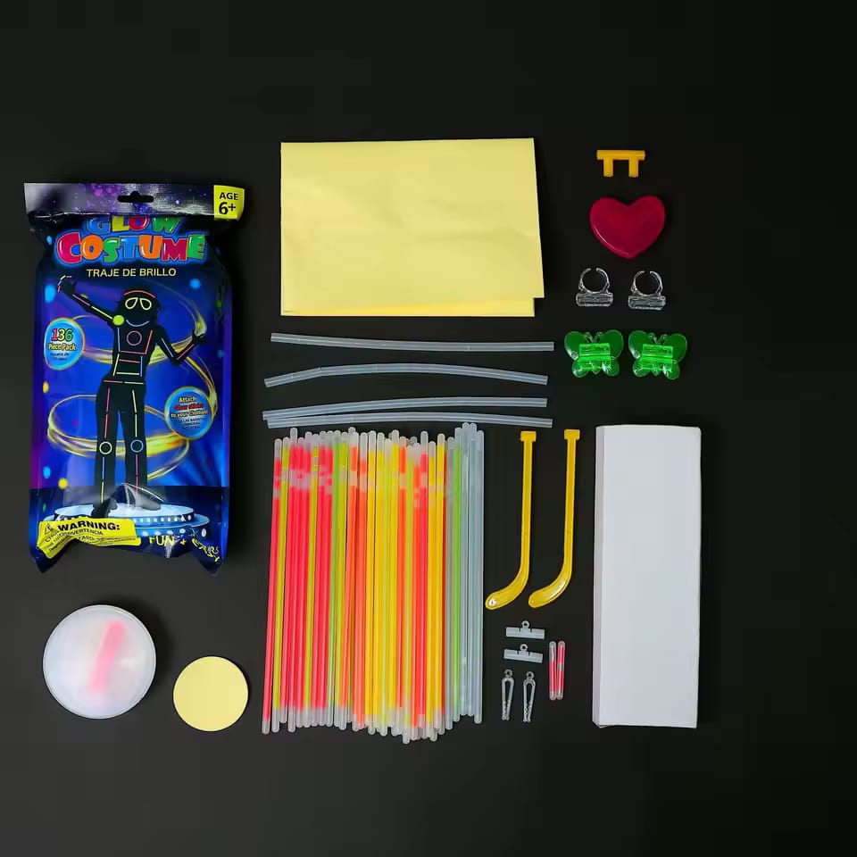 Full Body Glow Costume Kit (158 pieces)