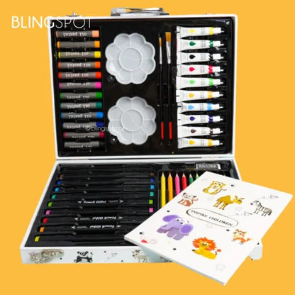 Wooden Brief Case Art Set