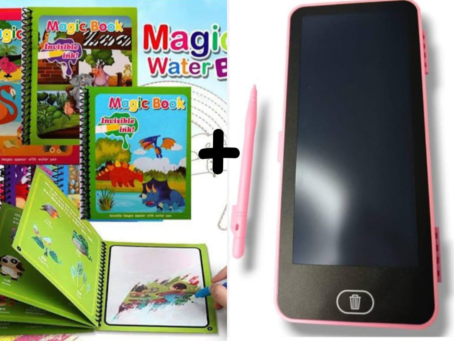Multi-Use LCD Writing Tablet Pencil Case with magic book