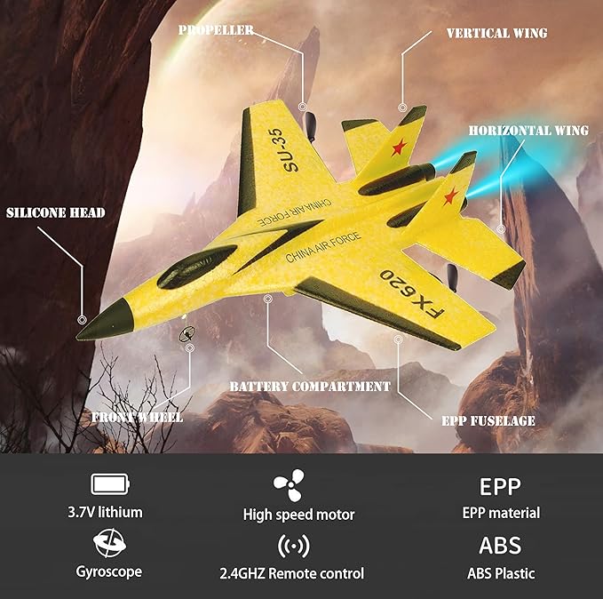 SU-35 2CH RC Fighter Jet | Remote Control Plane 2.4GHz