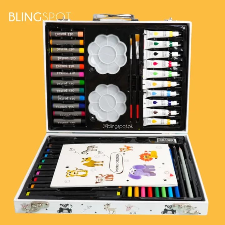 Wooden Brief Case Art Set