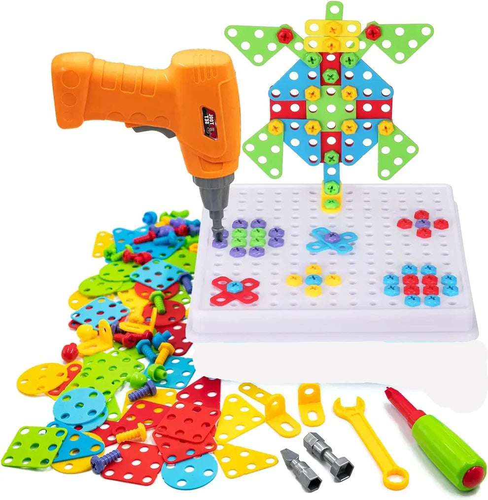 Creative Drilling Toy With Screwdriver Tool Playset (144 pcs)