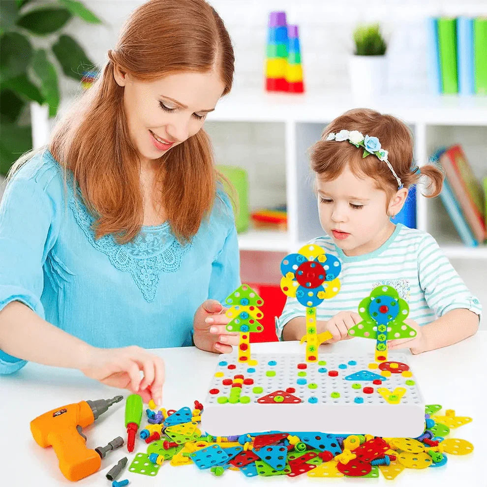 Creative Drilling Toy With Screwdriver Tool Playset (144 pcs)
