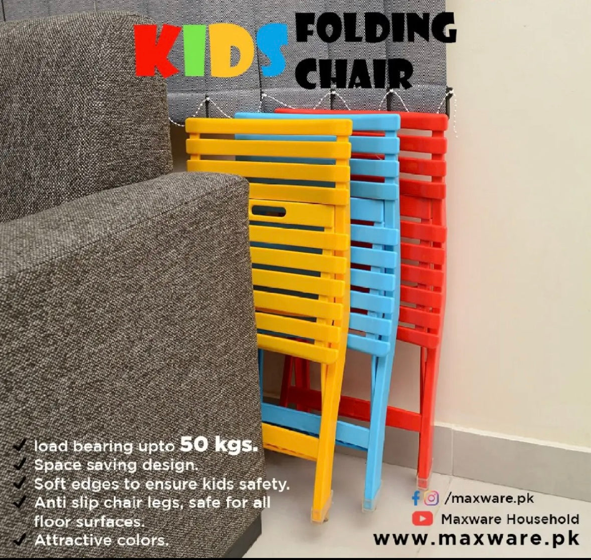 Kids Foldable Chairs and Table