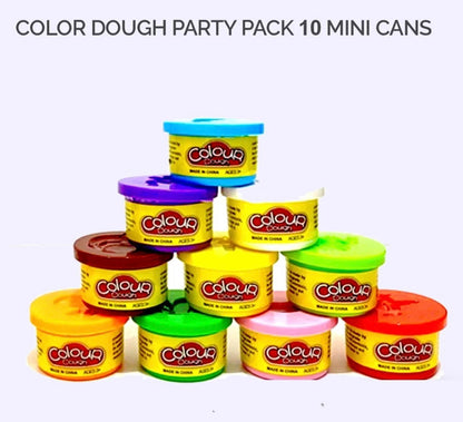 Pack of 10 Pack of Color Dough -
BONUS Dough Cutters & Built-In Molding