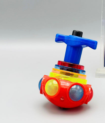Colorful UFO Spinning Top (With music and flash light)