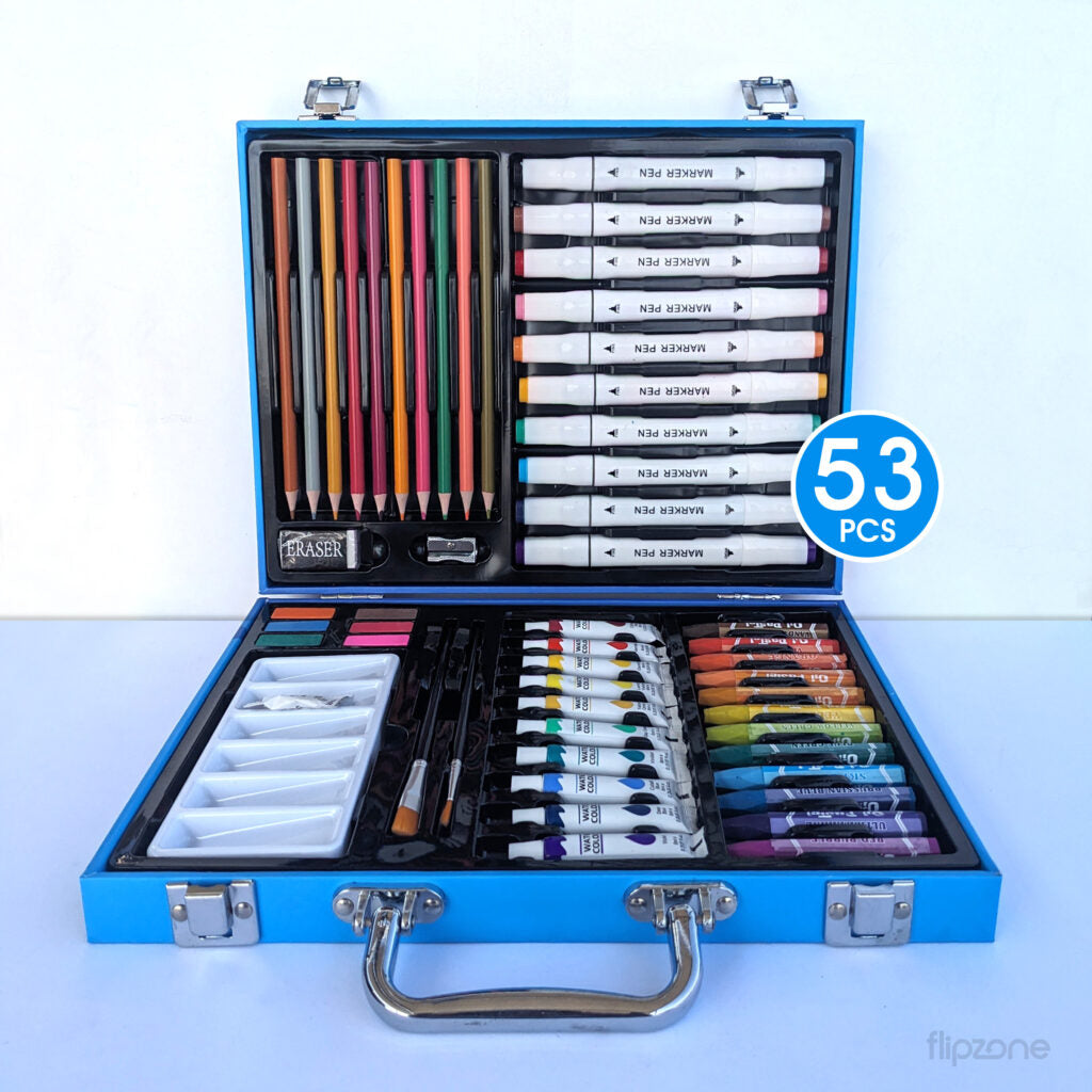 53 pieces brief case art set