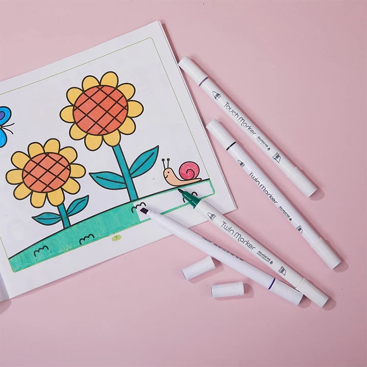 12 Colors Sketch Manga Art Design Dual Tips
Alcohol Ink Quick Dry Marker Pen Set With Broad And Fine Tips