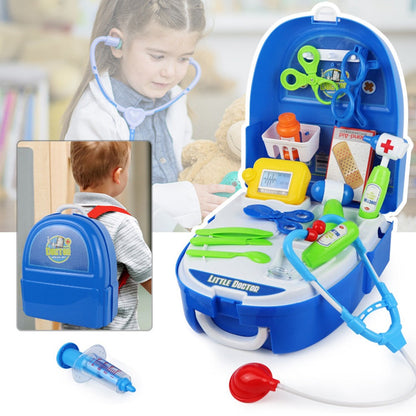 Children Play 18pcs Doctor kit Simulation Pretend Toys Kids Backpack