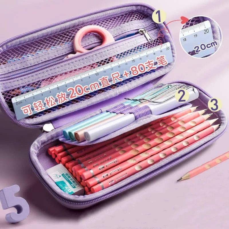 Pencil Case Kawaii School Pencil Cases Stationery Estuche 3D Space Pen Case Unicorn School Supplies Trousse Scolaire Pencil Box