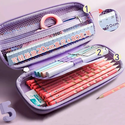 Pencil Case Kawaii School Pencil Cases Stationery Estuche 3D Space Pen Case Unicorn School Supplies Trousse Scolaire Pencil Box