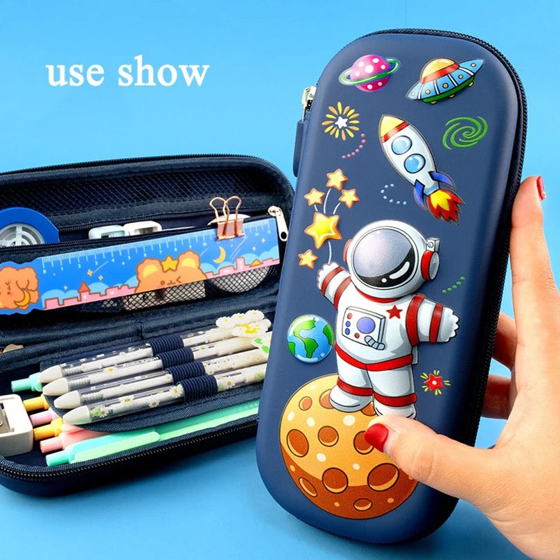 Pencil Case Kawaii School Pencil Cases Stationery Estuche 3D Space Pen Case Unicorn School Supplies Trousse Scolaire Pencil Box