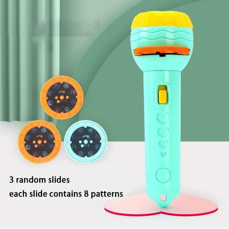 Mini Flashlight Slide Projector Toy For Kids