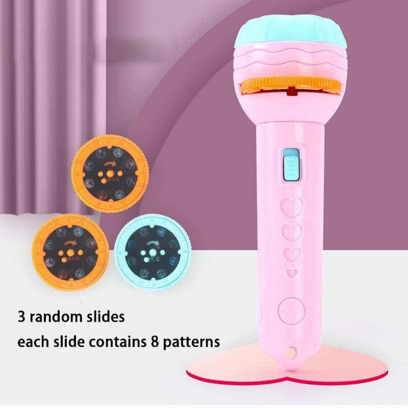 Mini Flashlight Slide Projector Toy For Kids