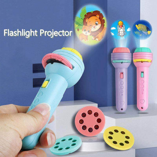 Mini Flashlight Slide Projector Toy For Kids