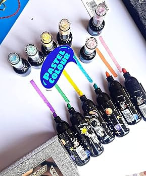 Party Supplies Space Theme Bottle Shape Highlighter Set | Pack Of 6 Pcs