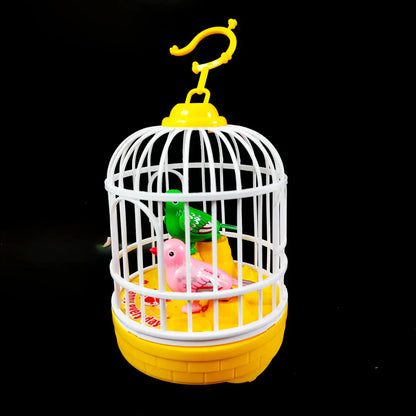 Singing Bird Cage Voice Control Electric Bird