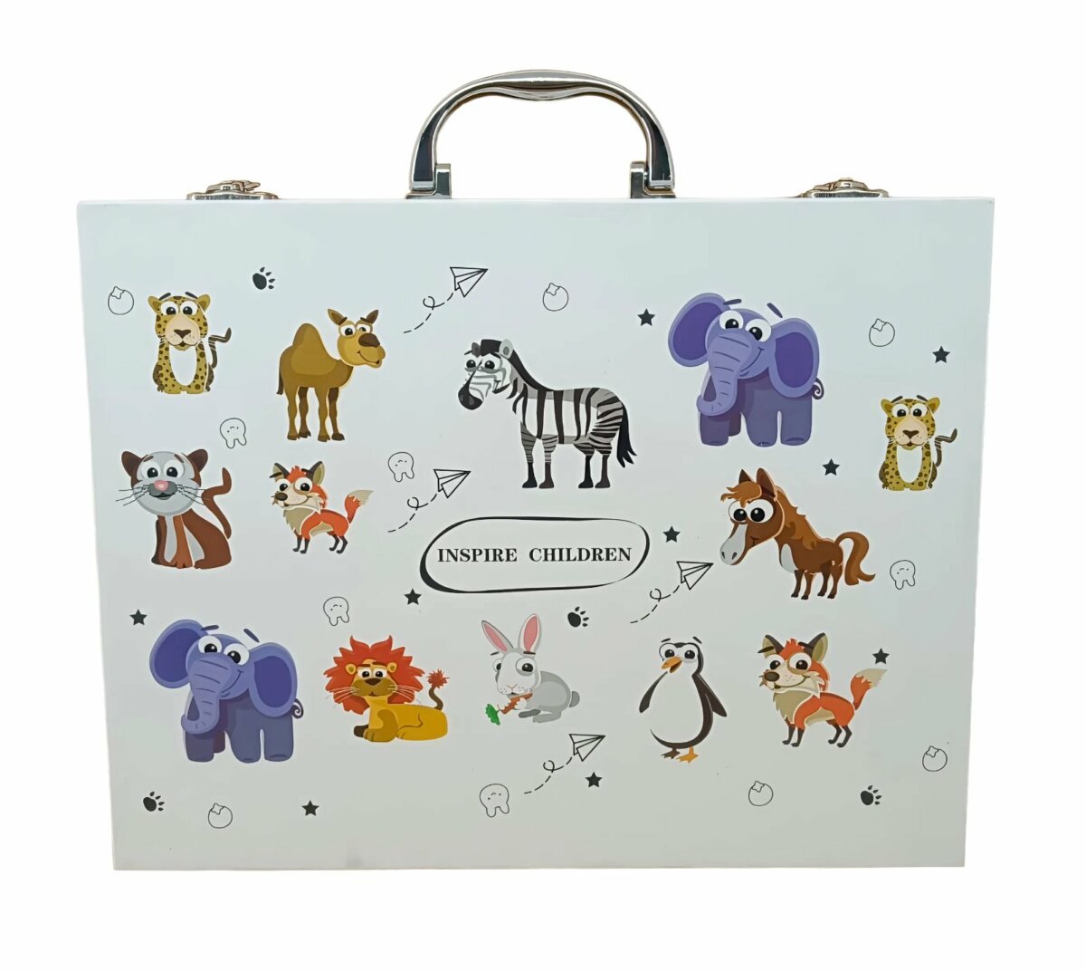 Wooden Brief Case Art Set