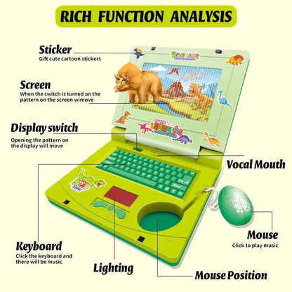 Dinosaur Laptop Toy For Kids