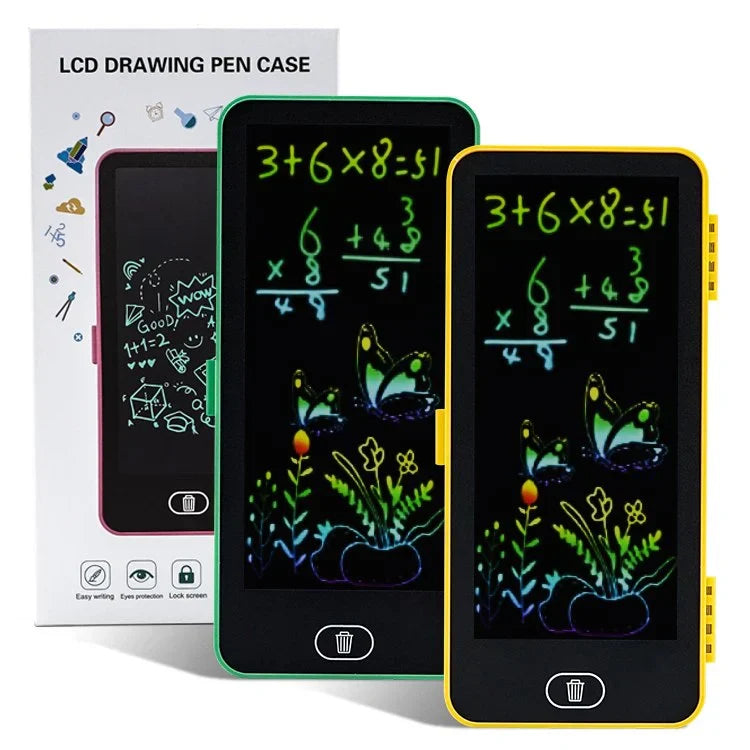 Multi-Use LCD Writing Tablet Pencil Case with magic book
