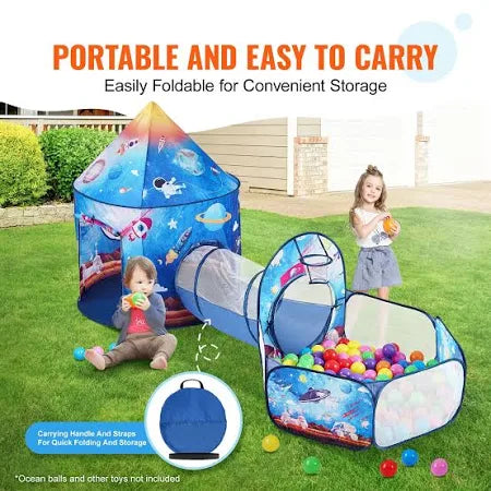 3 in 1 Tunnel Tent House For Kids